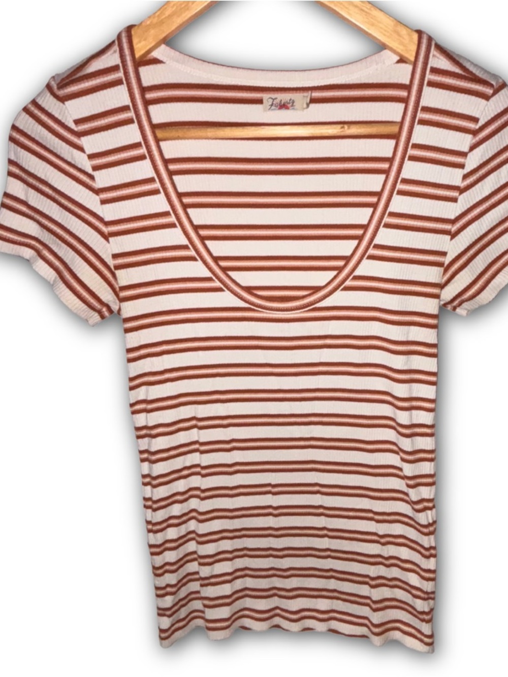 Faherty Brand Freestyle Rib Knit Tee in Toulouse Stripe